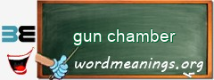 WordMeaning blackboard for gun chamber